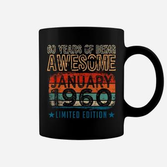January 1960 60Th Birthday Gift 60 Year Old Sixtie Birthday Coffee Mug | Crazezy