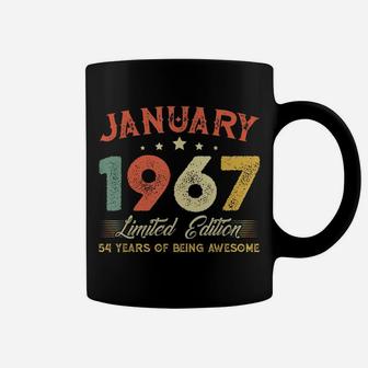 January 1967 54 Years Old Retro 54Th Birthday Gift Coffee Mug | Crazezy AU