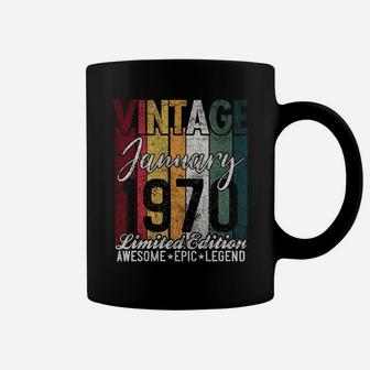 January 1970 51St Birthday Gift 51 Years Old Vintage Retro Coffee Mug | Crazezy AU