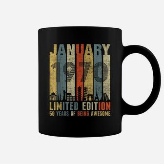 January 1970 Vintage Funny 50Th Birthday Gift Coffee Mug | Crazezy DE