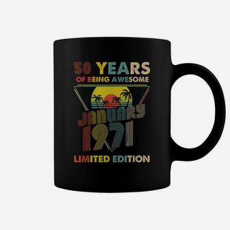January 1971 Vintage Retro 50 Years 50Th Birthday Gift Coffee Mug | Crazezy UK