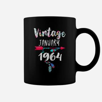January Girls 1964 Birthday Gift 57 Years Vintage Since 1964 Coffee Mug | Crazezy