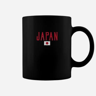 Japan Flag Vintage Red Text Coffee Mug | Crazezy DE