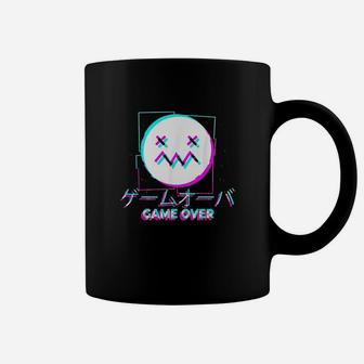 Japanese Glitch Sad Girl Boy Game Over Aesthetic Coffee Mug | Crazezy UK