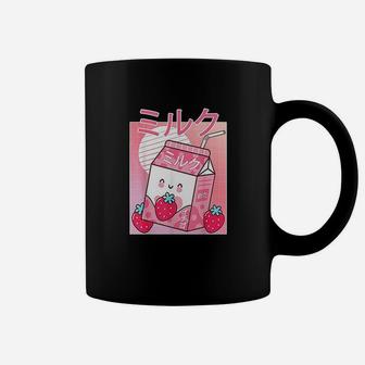 Japanese Kawaii Strawberry Milk Shake Carton Funny Retro 90S Coffee Mug | Crazezy DE