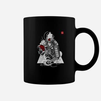 Japanese Samurai Geisha Girl Demon Hannya Aesthetic Gift Coffee Mug | Crazezy UK