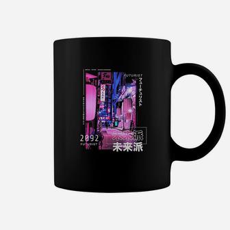 Japanese Street Cyberpunk Tokyo Streetwear Aesthetic Graphic Coffee Mug | Crazezy CA