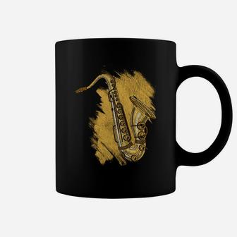 Jazz Musician Gift Musical Instrument Saxophone Coffee Mug | Crazezy CA