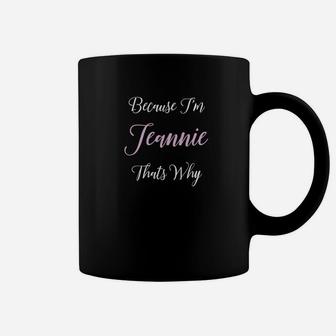 Jeannie Name Personalized Women Cute Pink Girl Gift Coffee Mug - Thegiftio UK