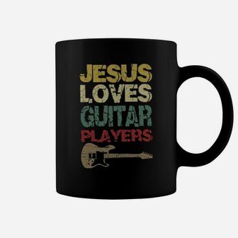 Jesus Loves Guitar Players Coffee Mug - Monsterry