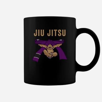 Jiu Jitsu Sloth For Bjj Cool Purple Belt Coffee Mug - Thegiftio UK