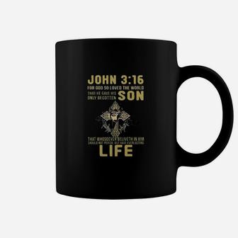 John For God So Loved The World That He Gave His Only Begotten Son Coffee Mug - Monsterry