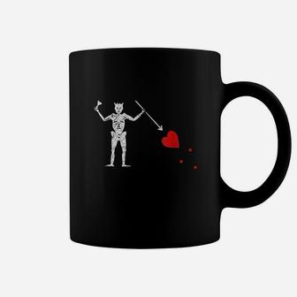 Jolly Roger Pirate Flag Skull & Crossbone Blackbeard Coffee Mug - Thegiftio UK