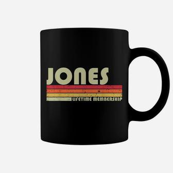 Jones Surname Funny Retro Vintage 80S 90S Birthday Reunion Coffee Mug | Crazezy AU
