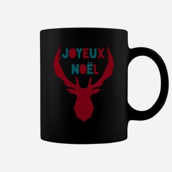 Joyeux Noel Reindeer Christmas Design Sweatshirt Coffee Mug | Crazezy UK