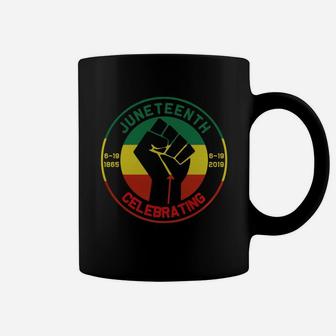 Juneteenth Celebrates Freedom Black African American Juneteenth Ancestors Black African American Flag Pride Coffee Mug - Thegiftio UK