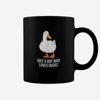 Just A Boy Who Loves Ducks Coffee Mug | Crazezy AU