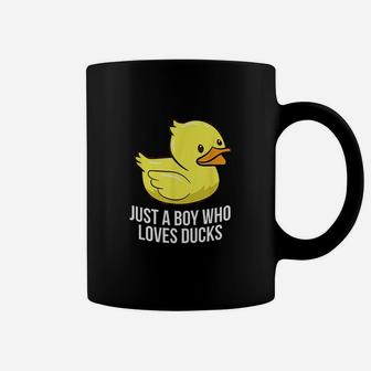 Just A Boy Who Loves Ducks Coffee Mug | Crazezy