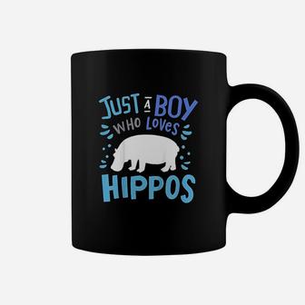 Just A Boy Who Loves Hippos Coffee Mug | Crazezy AU