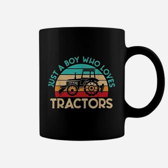 Just A Boy Who Loves Tractors Farmer Coffee Mug - Thegiftio UK