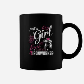 Just A Girl In Love With Her Ironworker Coffee Mug | Crazezy