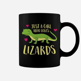 Just A Girl That Loves Lizards Cute Lizard Girl Coffee Mug | Crazezy DE