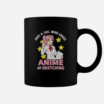 Just A Girl Who Loves And Sketching Girls Coffee Mug - Thegiftio