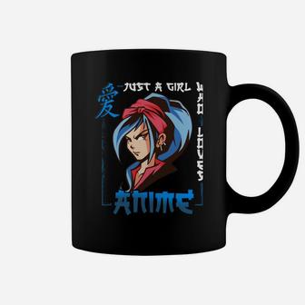 Just A Girl Who Loves Anime Coffee Mug | Crazezy