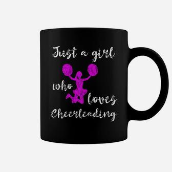 Just A Girl Who Loves Cheerleading Team Cheer Cheering Coffee Mug | Crazezy AU