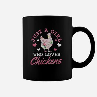 Just A Girl Who Loves Chickens Coffee Mug | Crazezy
