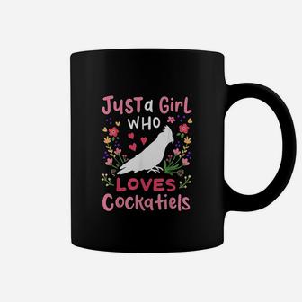 Just A Girl Who Loves Cockatiels Coffee Mug | Crazezy CA