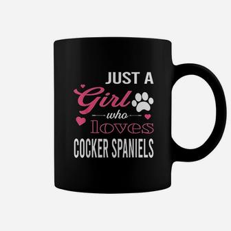 Just A Girl Who Loves Cocker Spaniels Coffee Mug | Crazezy AU