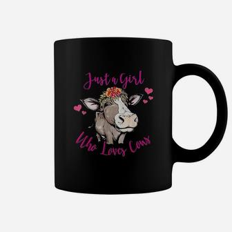 Just A Girl Who Loves Cows Coffee Mug | Crazezy DE