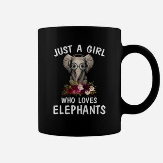 Just A Girl Who Loves Elephants Cute Gift Coffee Mug - Thegiftio UK