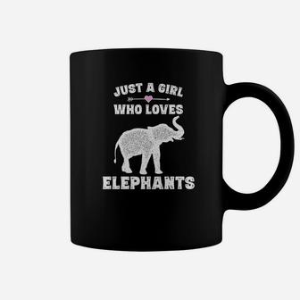 Just A Girl Who Loves Elephants Elephant Gift Girls 2 Coffee Mug - Thegiftio UK