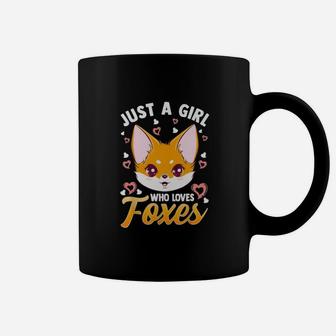 Just A Girl Who Loves Foxes Coffee Mug - Thegiftio UK