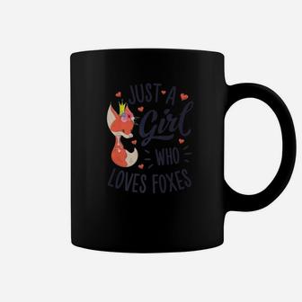 Just A Girl Who Loves Foxes Fox Lover Funny Tee Gift Coffee Mug - Thegiftio UK