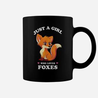 Just A Girl Who Loves Foxes - Funny Spirit Animal Gift Coffee Mug | Crazezy AU
