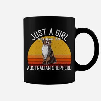 Just A Girl Who Loves Her Australian Shepherd Coffee Mug | Crazezy AU