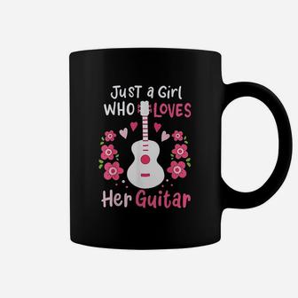 Just A Girl Who Loves Her Guitar Coffee Mug | Crazezy