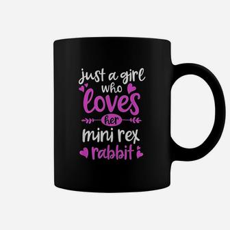Just A Girl Who Loves Her Mini Rex Rabbit Coffee Mug - Thegiftio UK