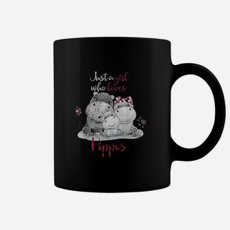Just A Girl Who Loves Hippo Coffee Mug | Crazezy DE