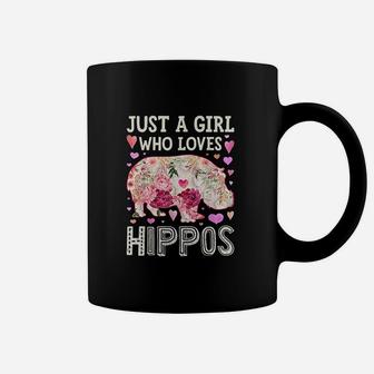 Just A Girl Who Loves Hippos Coffee Mug | Crazezy CA