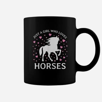 Just A Girl Who Loves Horses Cowgirl Horse Girl Riding Gift Coffee Mug - Thegiftio