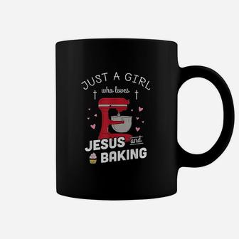 Just A Girl Who Loves Jesus And Baking Coffee Mug | Crazezy