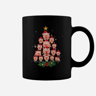 Just A Girl Who Loves Pigs And Christmas Gifts Xmas Pajama Coffee Mug | Crazezy