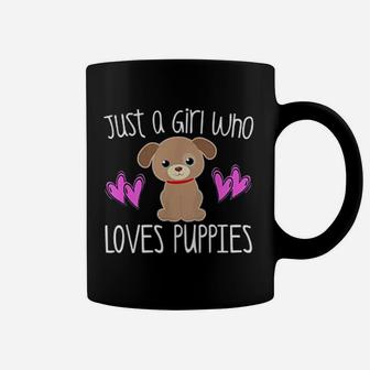 Just A Girl Who Loves Puppies Coffee Mug - Thegiftio UK