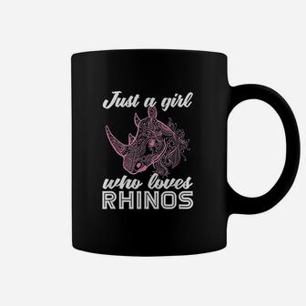 Just A Girl Who Loves Rhino Coffee Mug | Crazezy DE