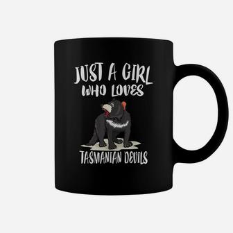 Just A Girl Who Loves Tasmanian Devils Animal Gift Coffee Mug | Crazezy CA