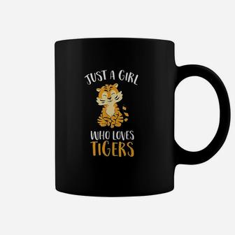 Just A Girl Who Loves Tigers Cute Tiger Coffee Mug - Thegiftio UK